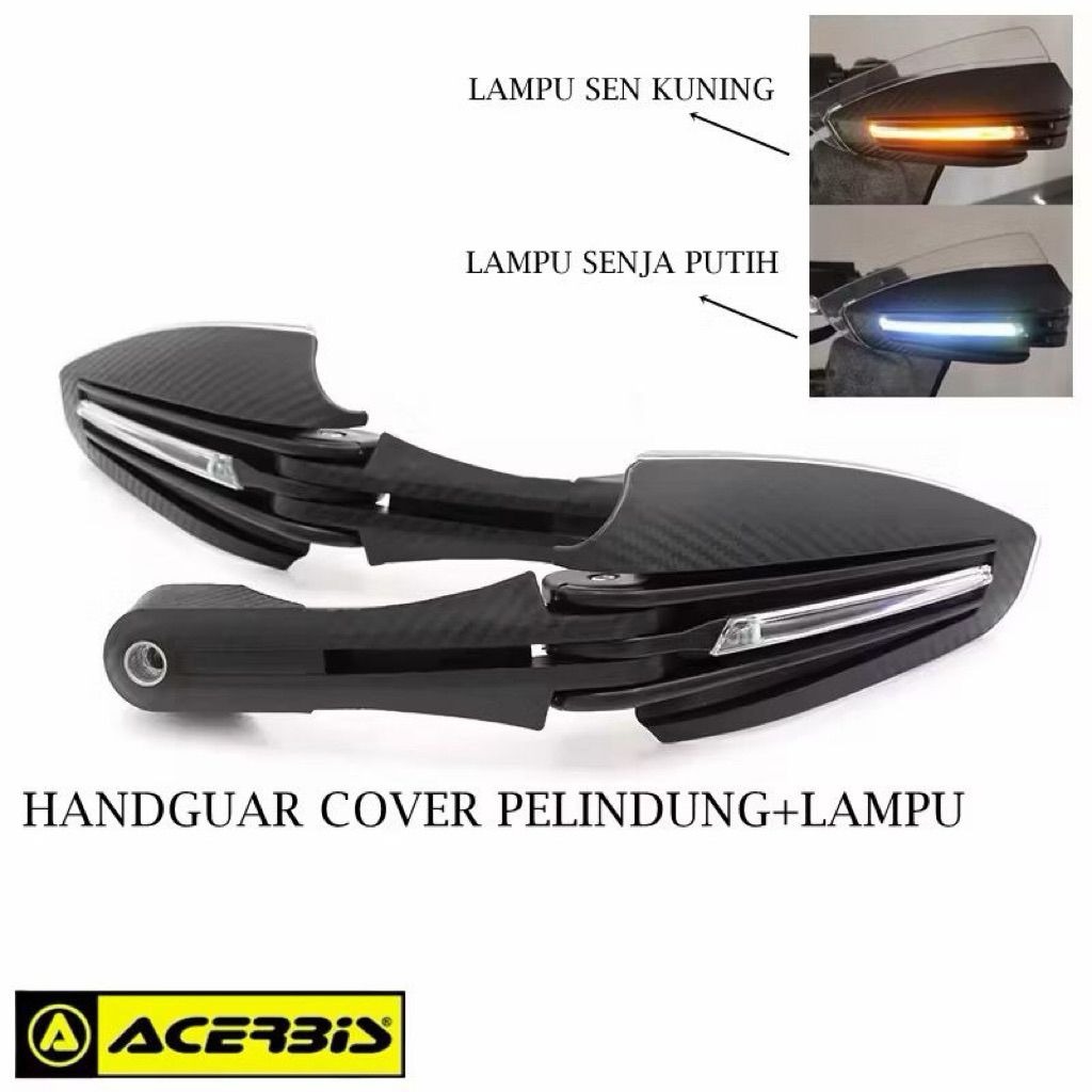 Proguard Handguard ACERBIS Include Lampu Sein/senja original