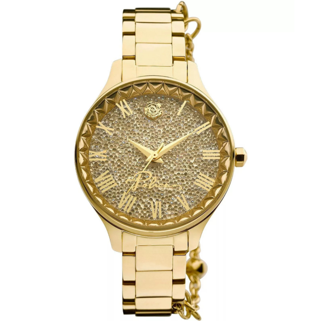 Jam Tangan Wanita Police Tropea Gold Dial Gold Stainless Steel Strap PEWLG2109802 Original
