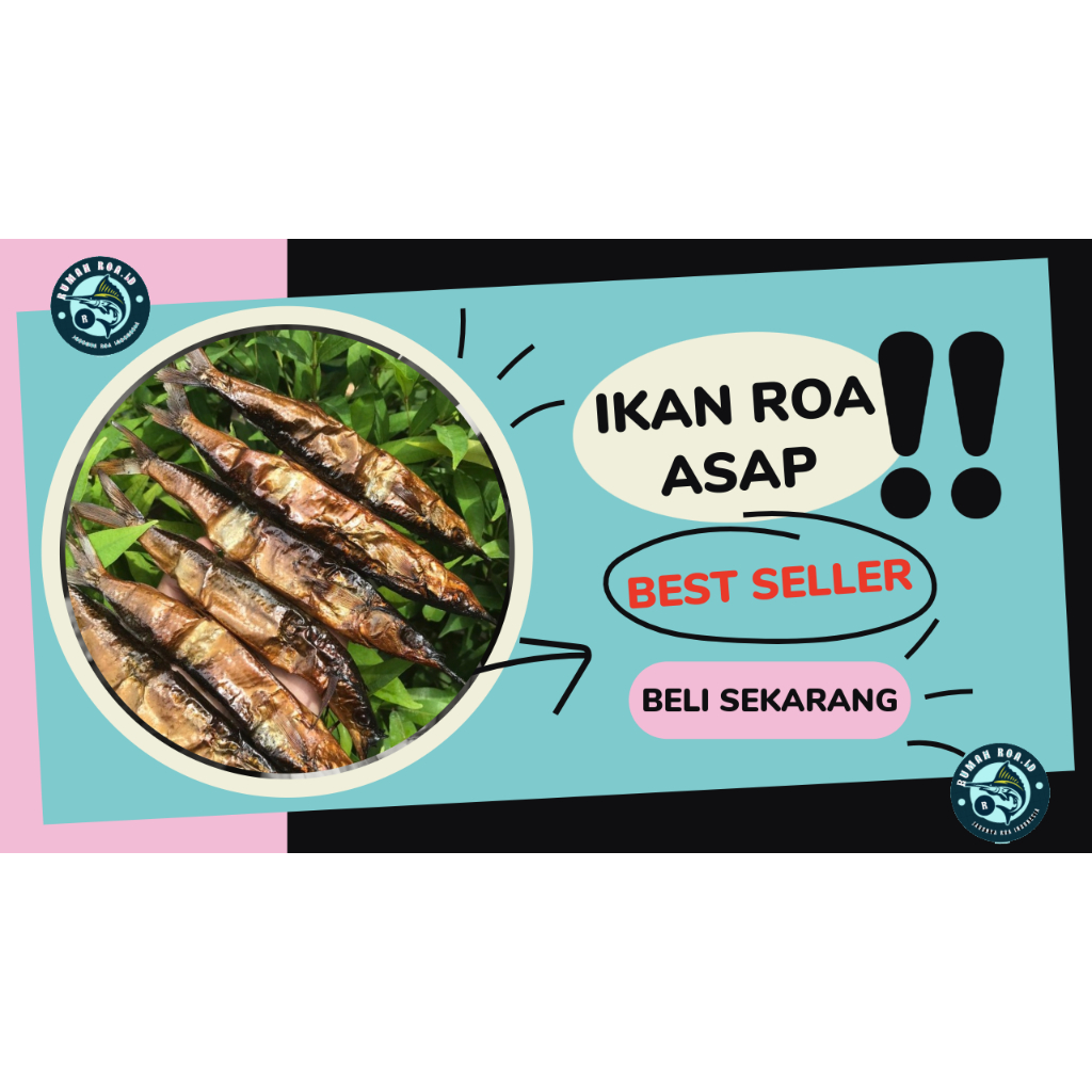 IKAN ROA ASAP 1 PAKET ISI 5 EKOR [IKAN ROA ASAP] / Ikan Roa Asap