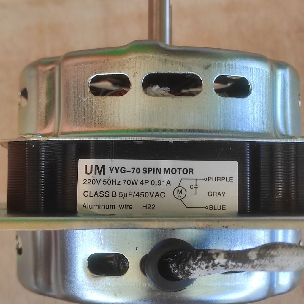 Dinamo UM spin alumunium dinamo spin mesin cuci 70 Watt yyg-70 spin motor