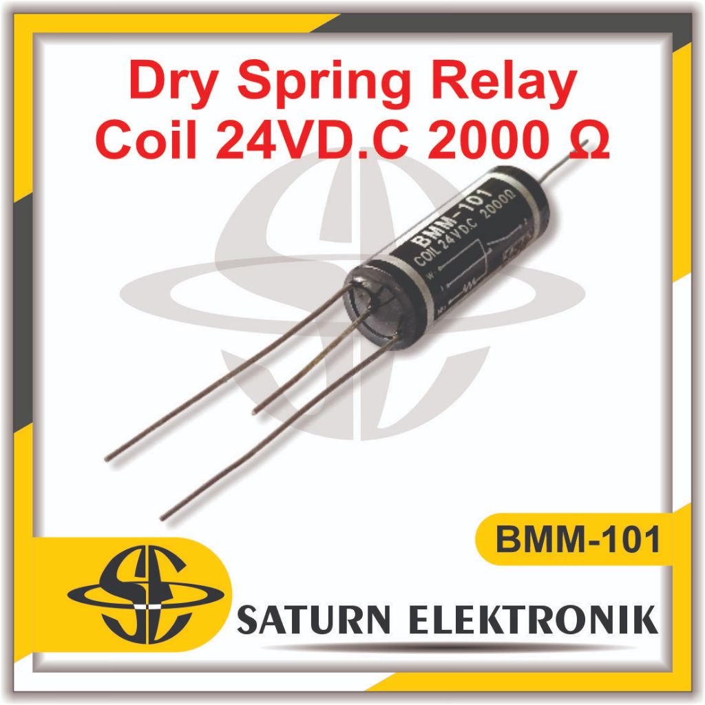 BMM-101 Dry Spring Relay 24VD. C 2000 Ohm