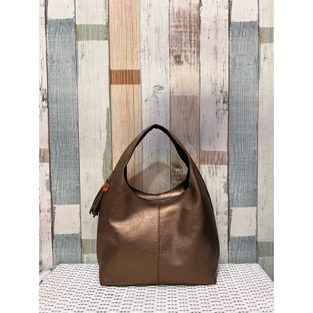 Tas Kulit Asli Hobo Tembaga || Hobo Bag