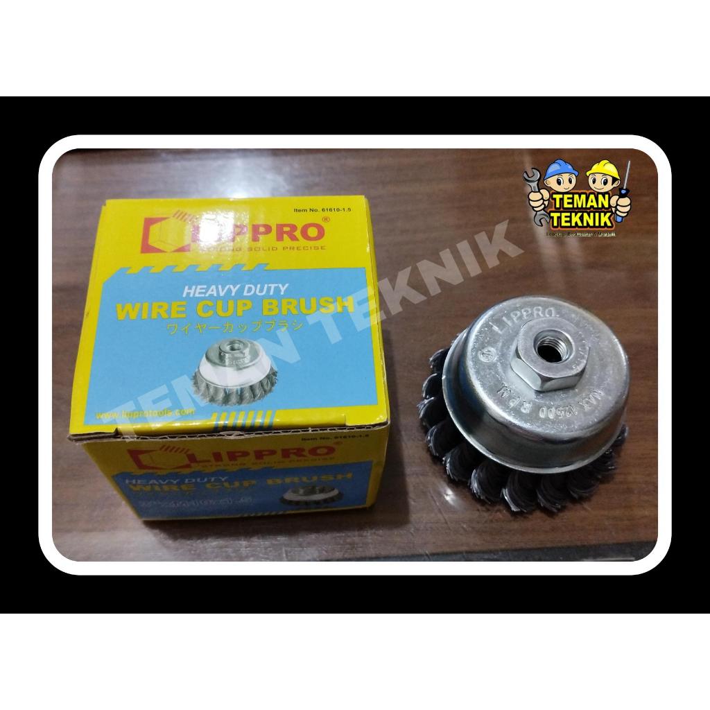 SIKAT MANGKOK WIRE CUP BRUSH  BAJA KEPANG  LIPPRO
