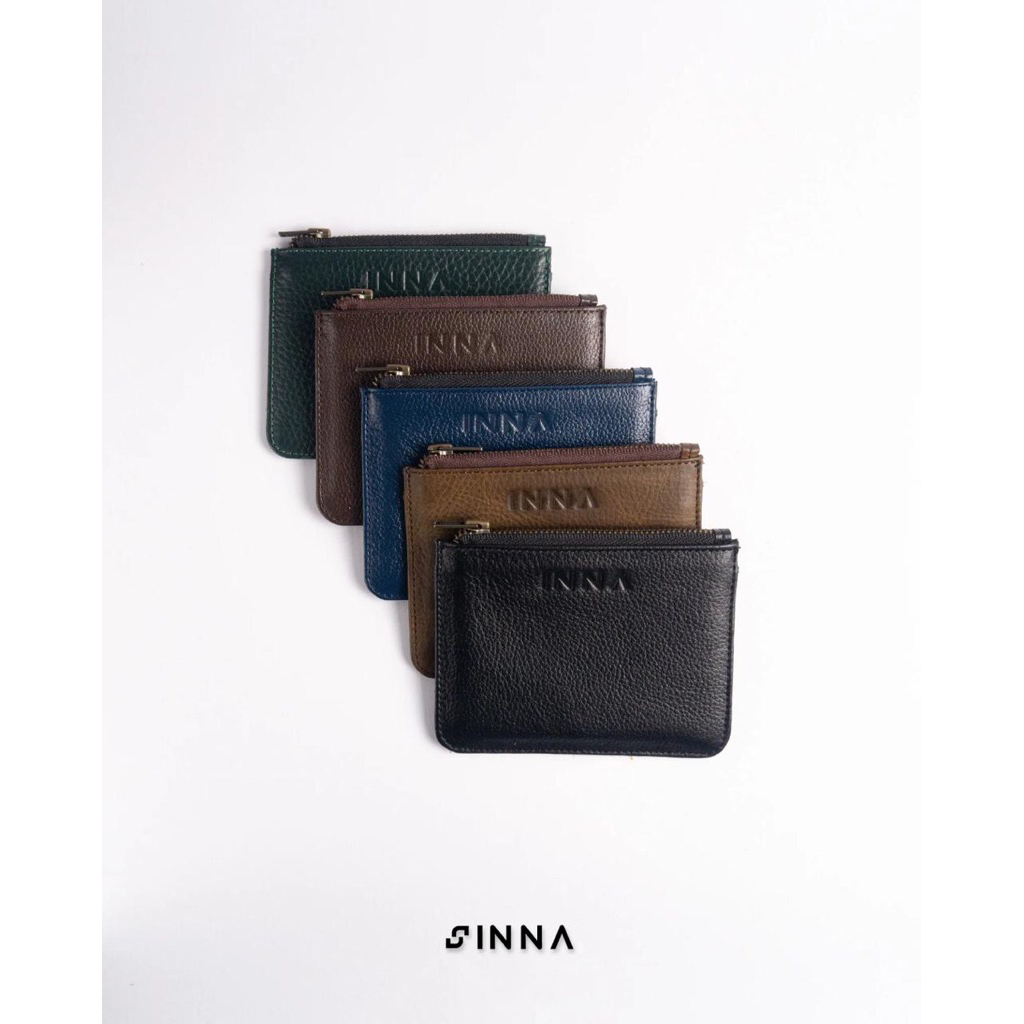 INNA LEATHER - dompet wanita kulit asli slim mini wallet - awsar mini leather wallet