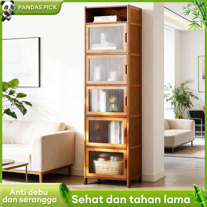 Rak Penyimpanan Rak Dapur Lemari Pajangan Rak Buku Lemari Dapur Kayu Lemari Pajangan Rak Serbaguna