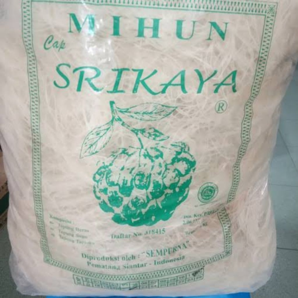 MIHUN CAP SRIKAYA 300GR/MIHUN SRIKAYA PEMATANGSIANTAR ASLI / MIHUN BERAS SRIKAYA 300GR