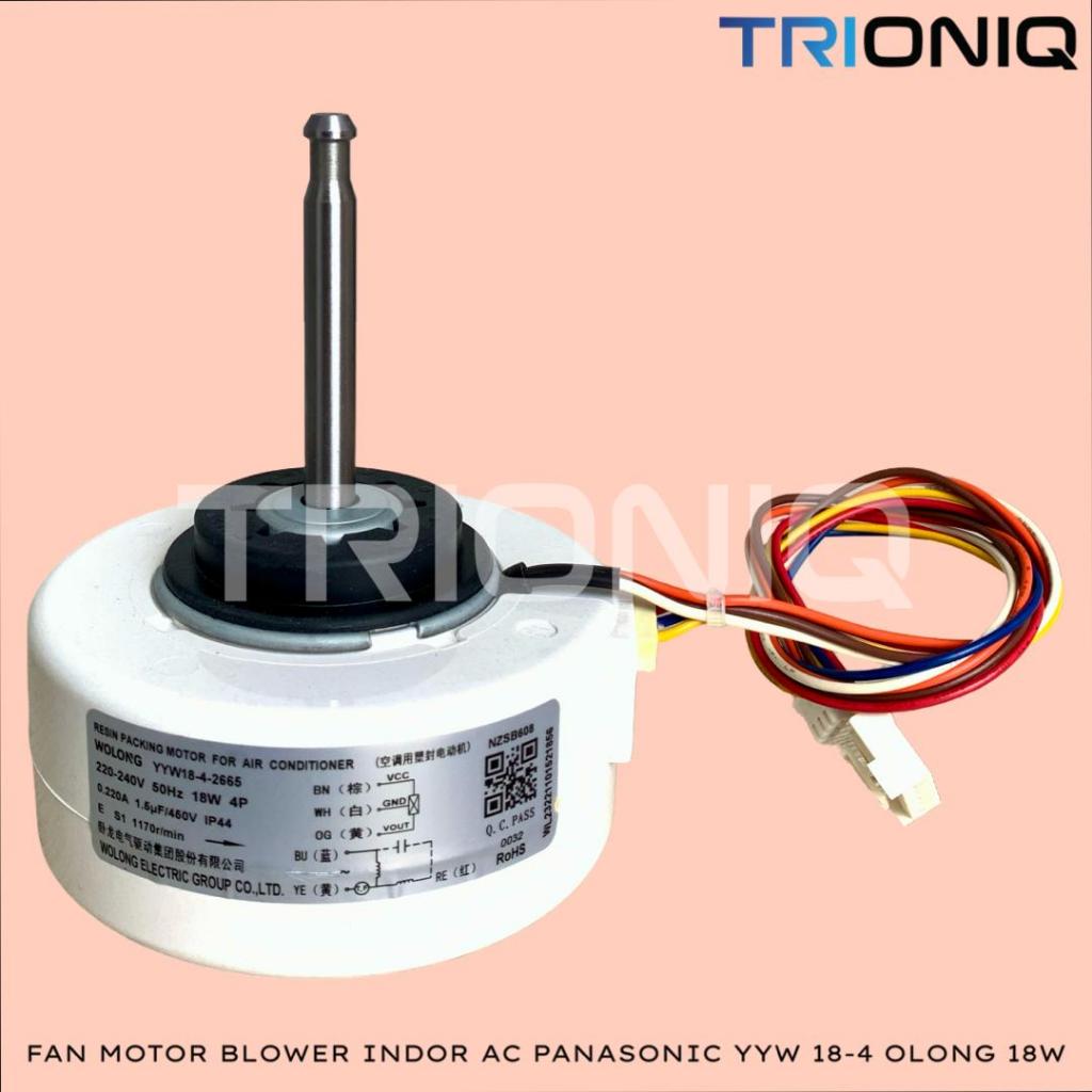 FAN MOTOR BLOWER INDOOR AC PANASONIC YYW18-4 OLONG 18W