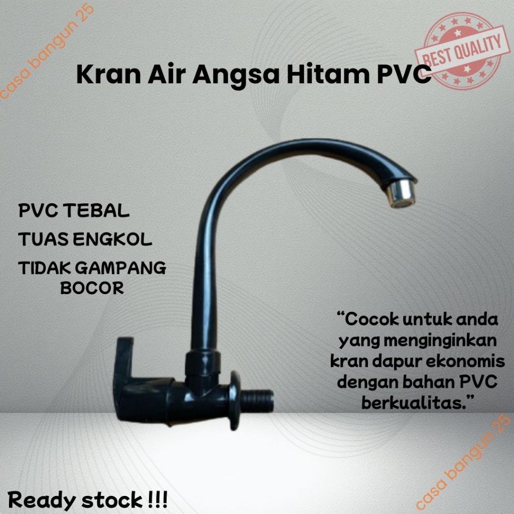 KRAN WASTAFEL CUCI PIRING HITAM TEBAL / KRAN CUCI PIRING / KRAN AIR WASTAFEL CUCI PIRING