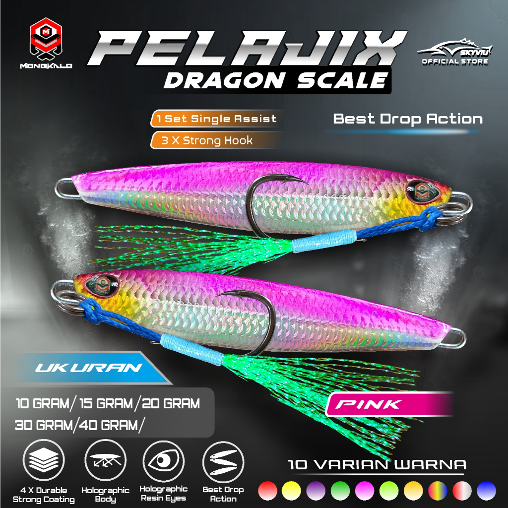 Mongkalo Pelajix Sisik-Kecil noGID noMotif Candy 15 Pink