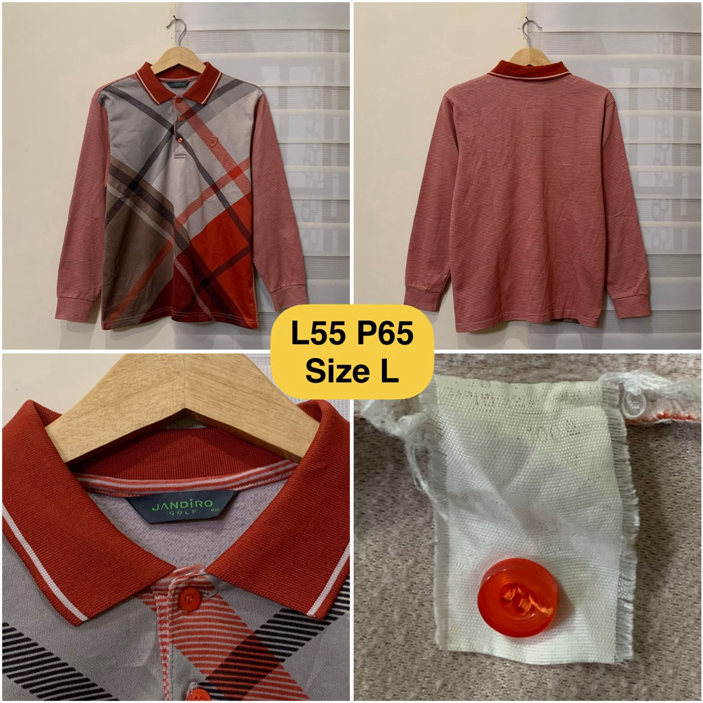 Poloshirt Lengan Panjang Jandiro Motif Original