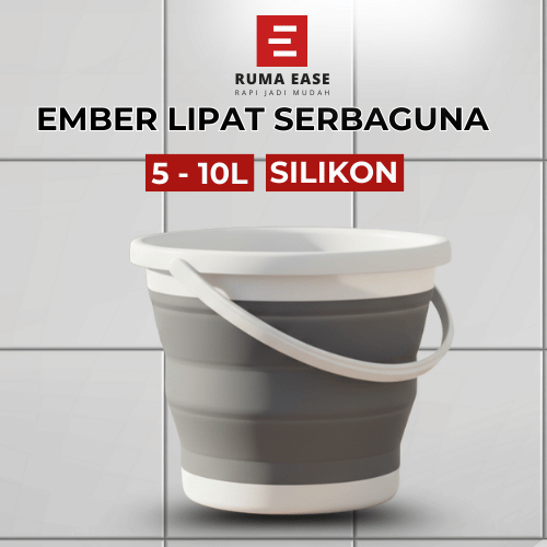 Ember Lipat Portable 10 Liter Silikon Baskom Lipat Serbaguna Ember Lipat Mancing Travel