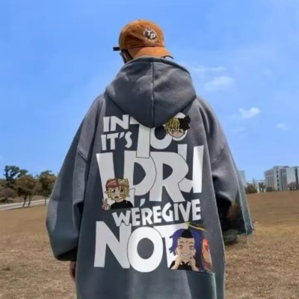 Lestary Clothing Store - Hoodie Anime Unisex Big Size S-6XL Jaket Pria Wanita Oversize Kekinian Stre