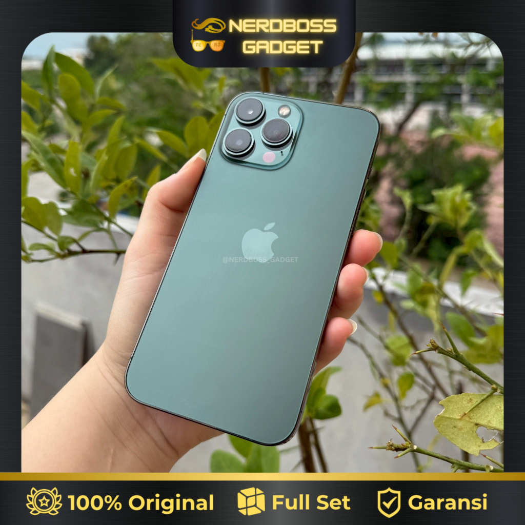 APPLE IPHONE 13 PRO MAX ALPINE GREEN 128GB ORIGINAL MANTAP