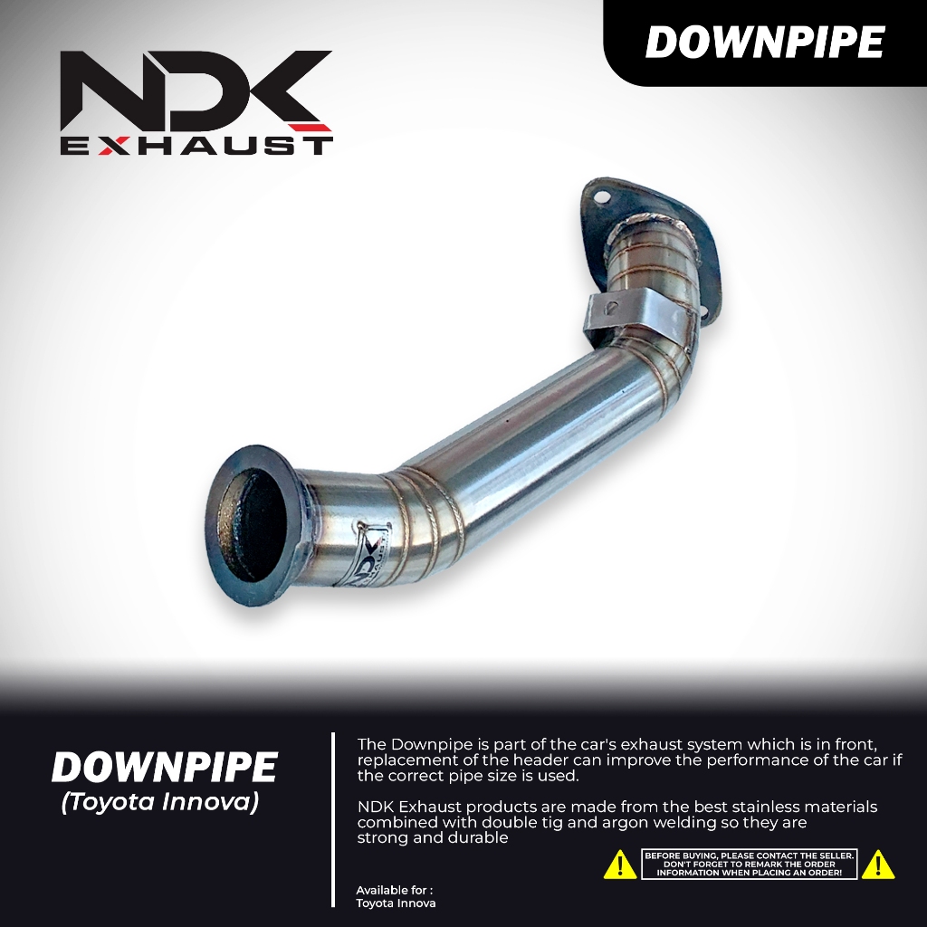 NDK Exhaust Downpipe Innova Reborn Diesel Merk NDK Exhaust Knalpot Mobil Racing