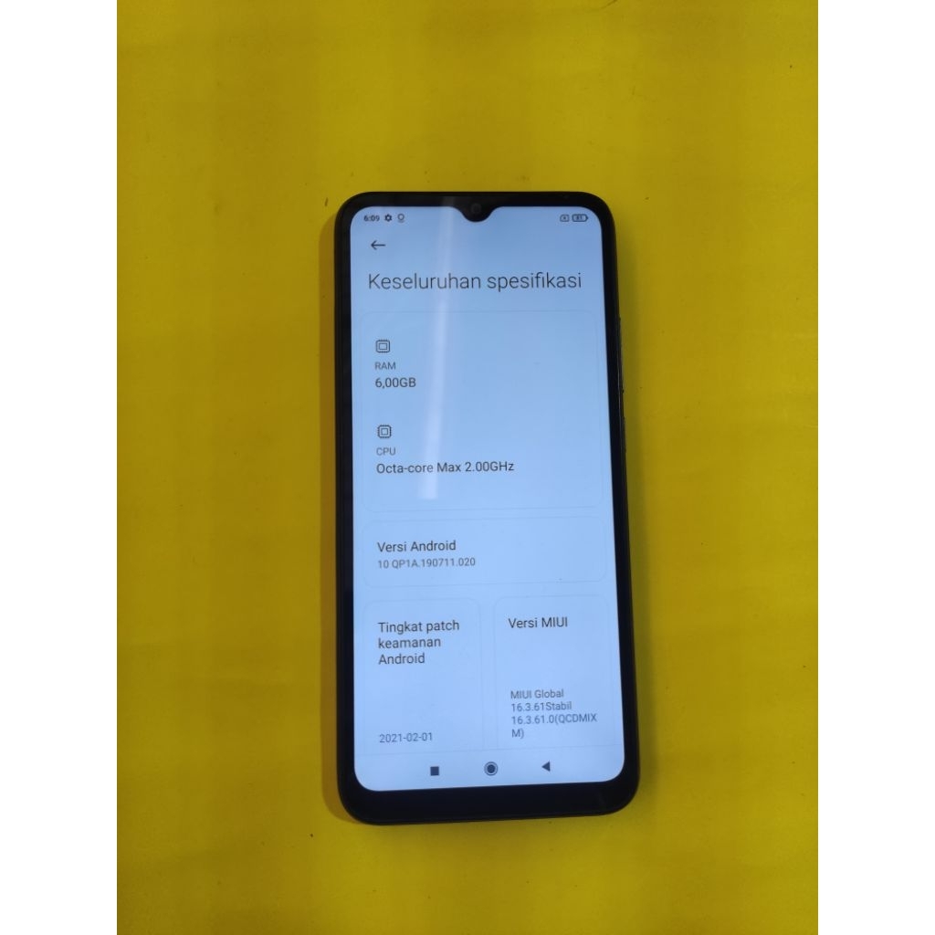 REDMI 9A RAM 6GB/128GB