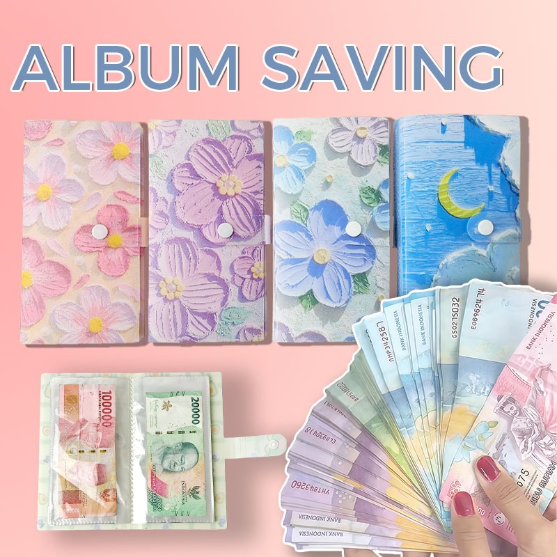 Binder Tabungan 100 Slot Uang Kertas Buku Nabung Disiplin Keuangan Harian Bulanan