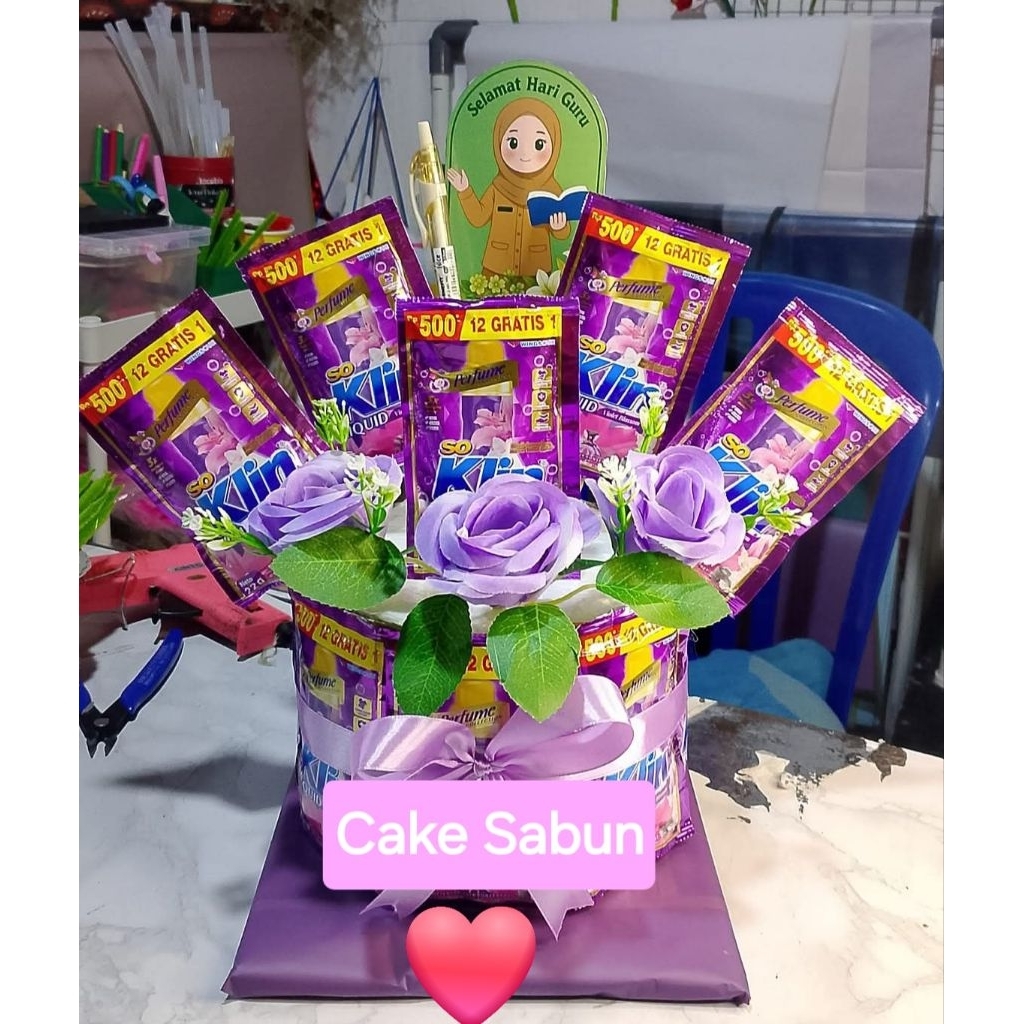 Cake sabun hari ibu - cake sabun hari guru - cake sabun - gift hari ibu - gift hari guru - kado hari