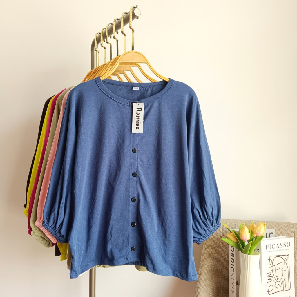 Kaos batwing oversize wanita / blouse cewek terbaru / atasan wanita malika / ramise
