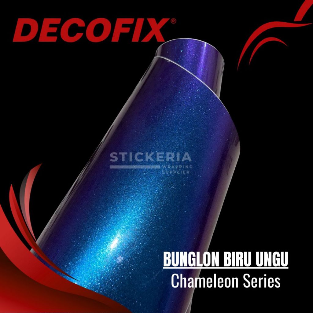 Sticker Bunglon Biru Ungu / Skotlet Bunglon Chameleon Blue / Stiker Bunglon Biru