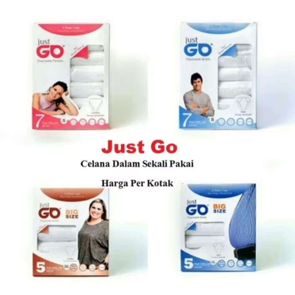 Celana Kertas 'Just Go' - Gaya Ceria dengan Kenyamanan Maksimal / celana dalam haji dan umroh