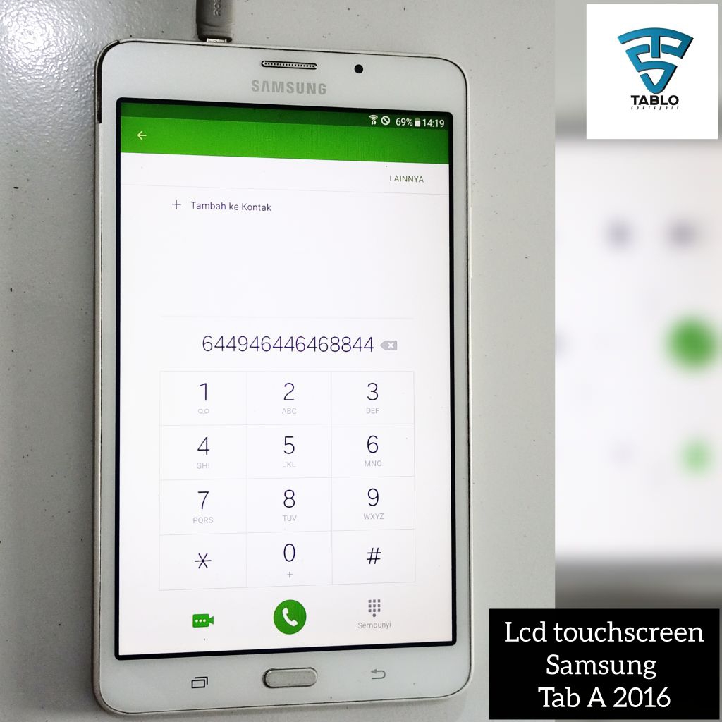 Lcd touchscreen Samsung Tab A 2016 original copotan hp