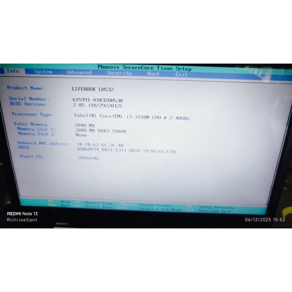 laptop fujitsu lifebook core i3