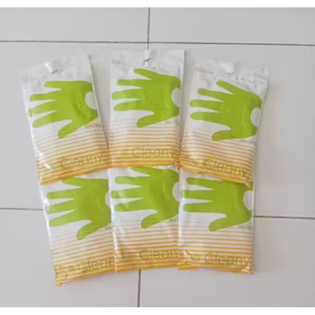 sarung tangan plastik cleany