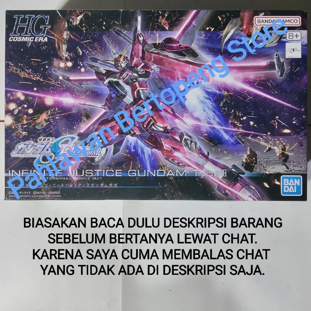 HG Infinite Justice Gundam Type II 2 [Bandai] - ( TAG : Strike Freedom Barbatos Aerial Calibarn Exia
