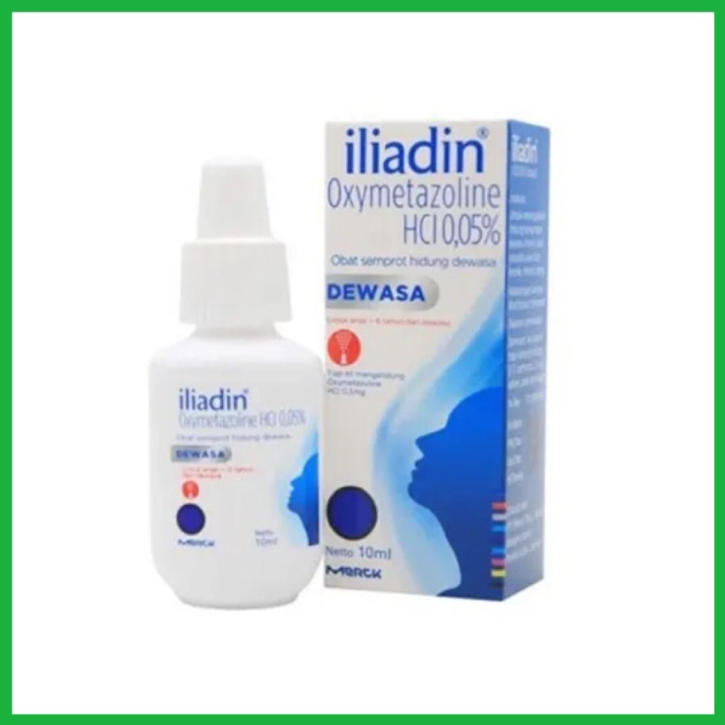 ICR Farma - Iliadin Dewasa 0.05% - Nasal Semprot Hidung Tersumbat Pilek Sinus