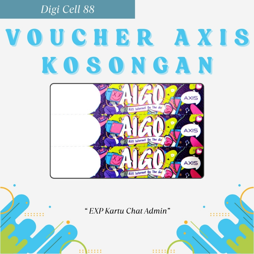 [Grosir] Voucher AXIS Kosong Zero Tanpa Kuota - Voucher AXIS 3SN Per Lembar KIRIM FISIK - VCR Kosong