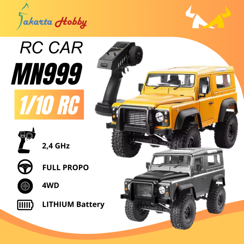 RC Car MN999 MN-999 Mobil Adventure Landrover Defender 1/10 Full Propo