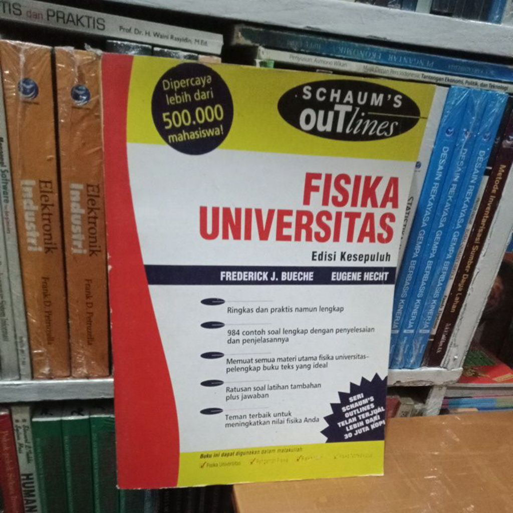Buku bekas - schaum's out lines fisika universitas edisi kesepuluh - Frederick j bueche