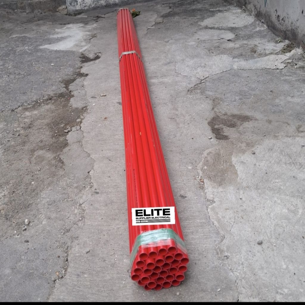 Pipa PVC Red Merah Merk Boss 20mm / Pipa clipsal (per 30 batang)