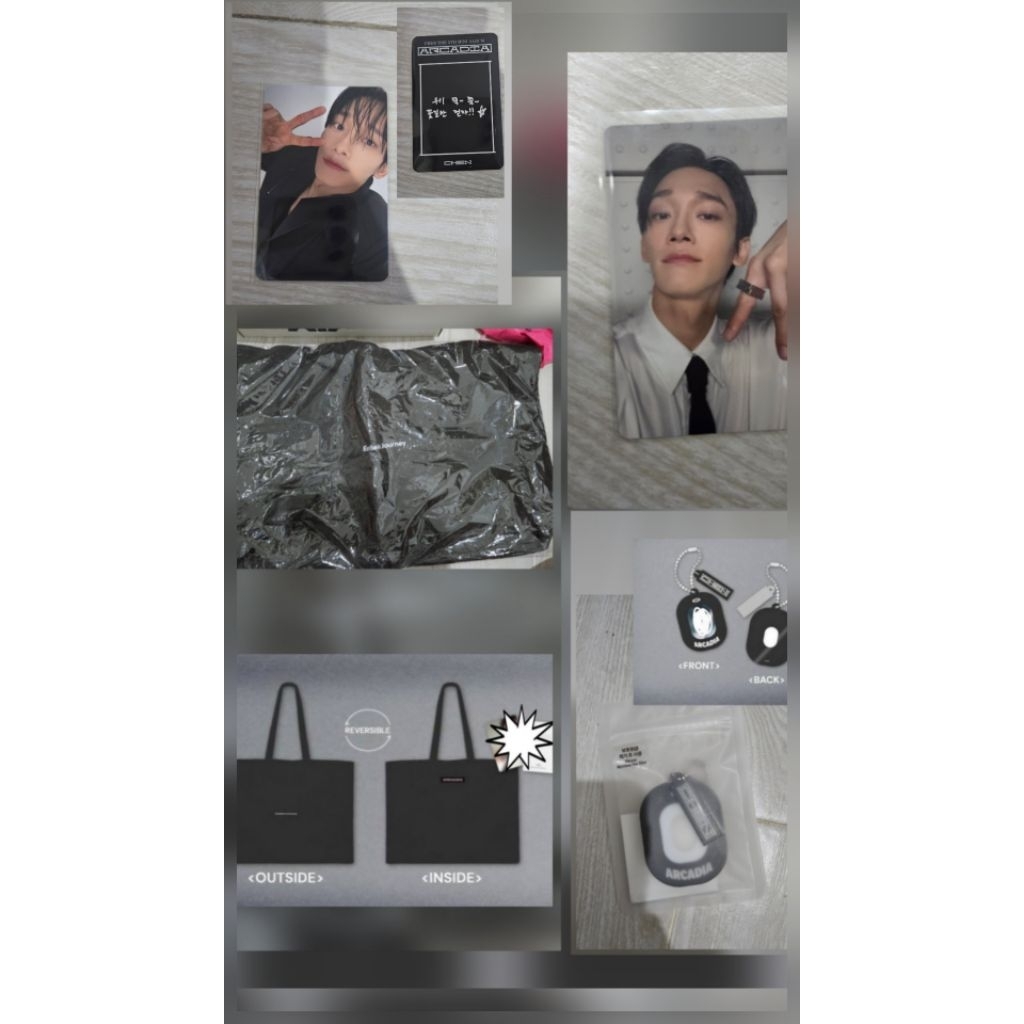 exo chen arcadia md merch official no pc sweatshirt hoodie reversible eco bag acrylic id keyring pob