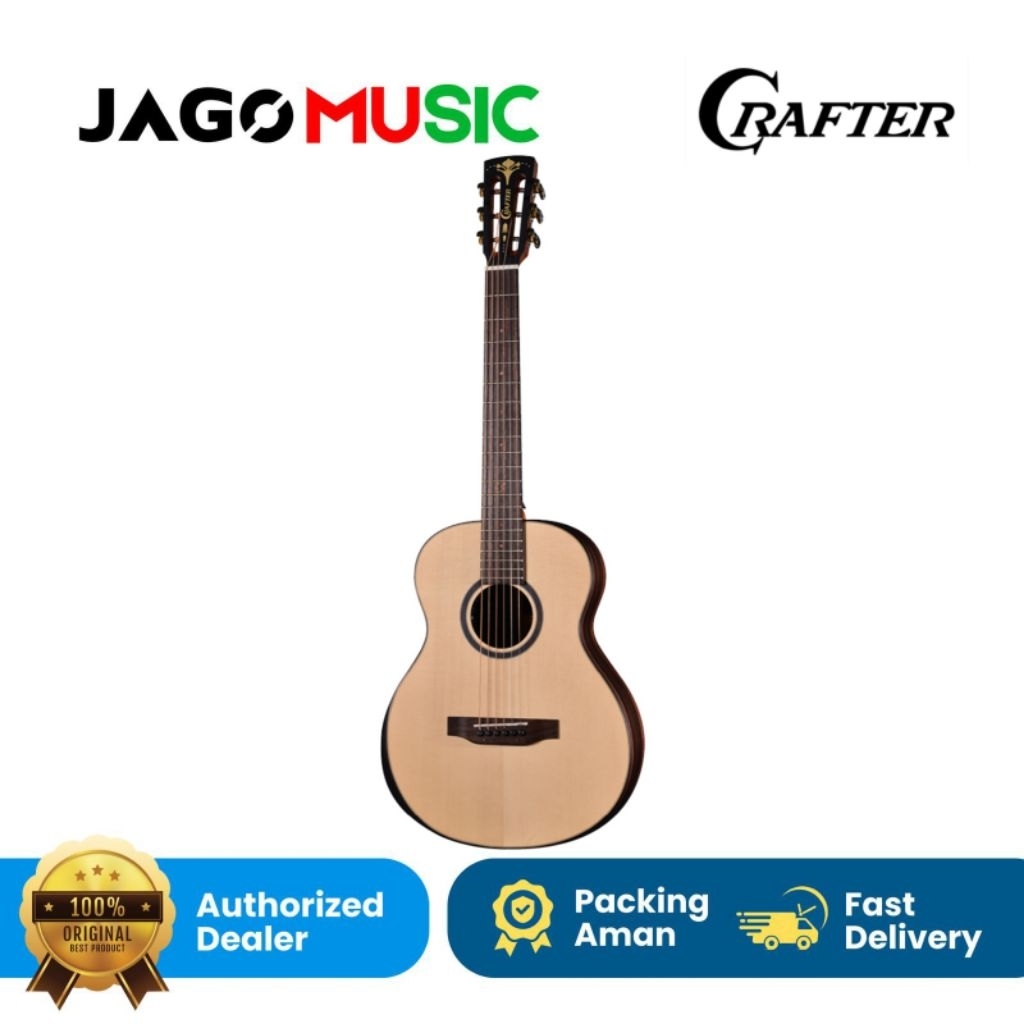 Gitar Akustik Elektrik Crafter Mino Macassar Solid Guitar Crafter Mino Macassar