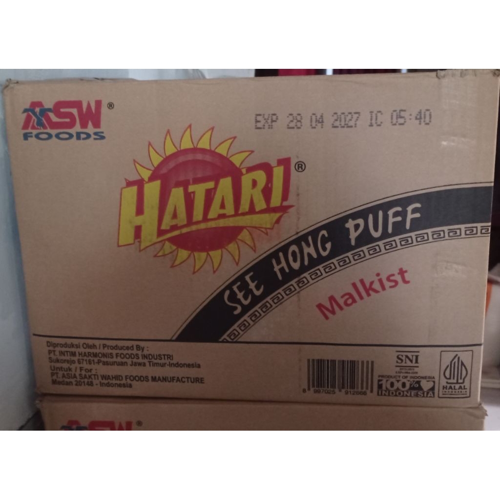 Hatari malkist see hong puff rasa original 1 dus isi 36 pcs