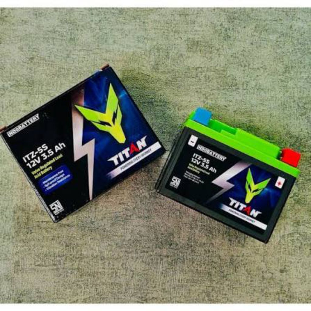 (COD) AKI MOTOR TITAN GTZ5S COCOK UNTUK MOTOR BEBEK DAN MATIC