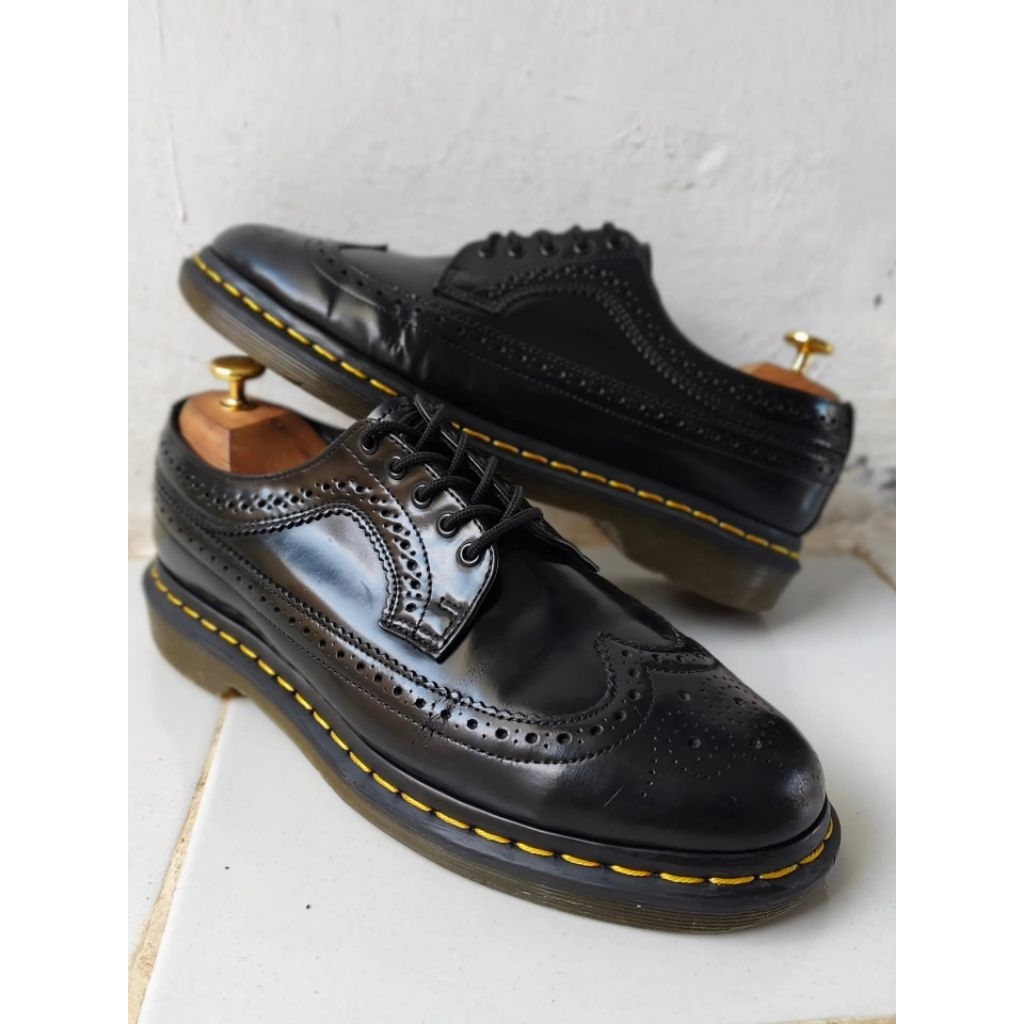 dr martens 3989 brogue wingtip yellow stitch size 42 original docmart