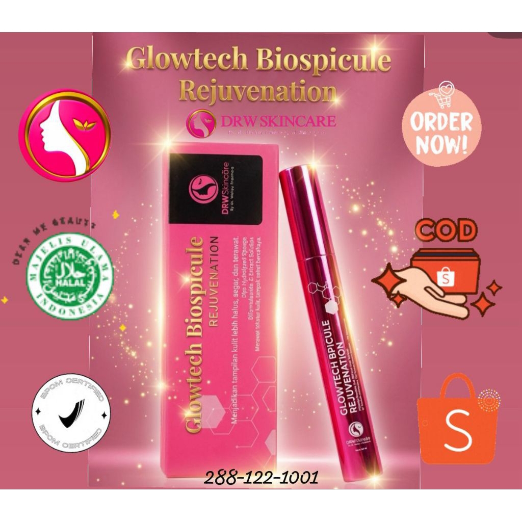 DRW SKINCARE GLOWTECH SERUM BEKAS JERAWAT