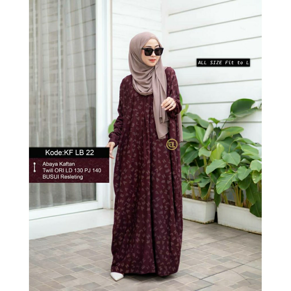 Gamis elzhaf batik Kaftan Pekalongan bahan twill