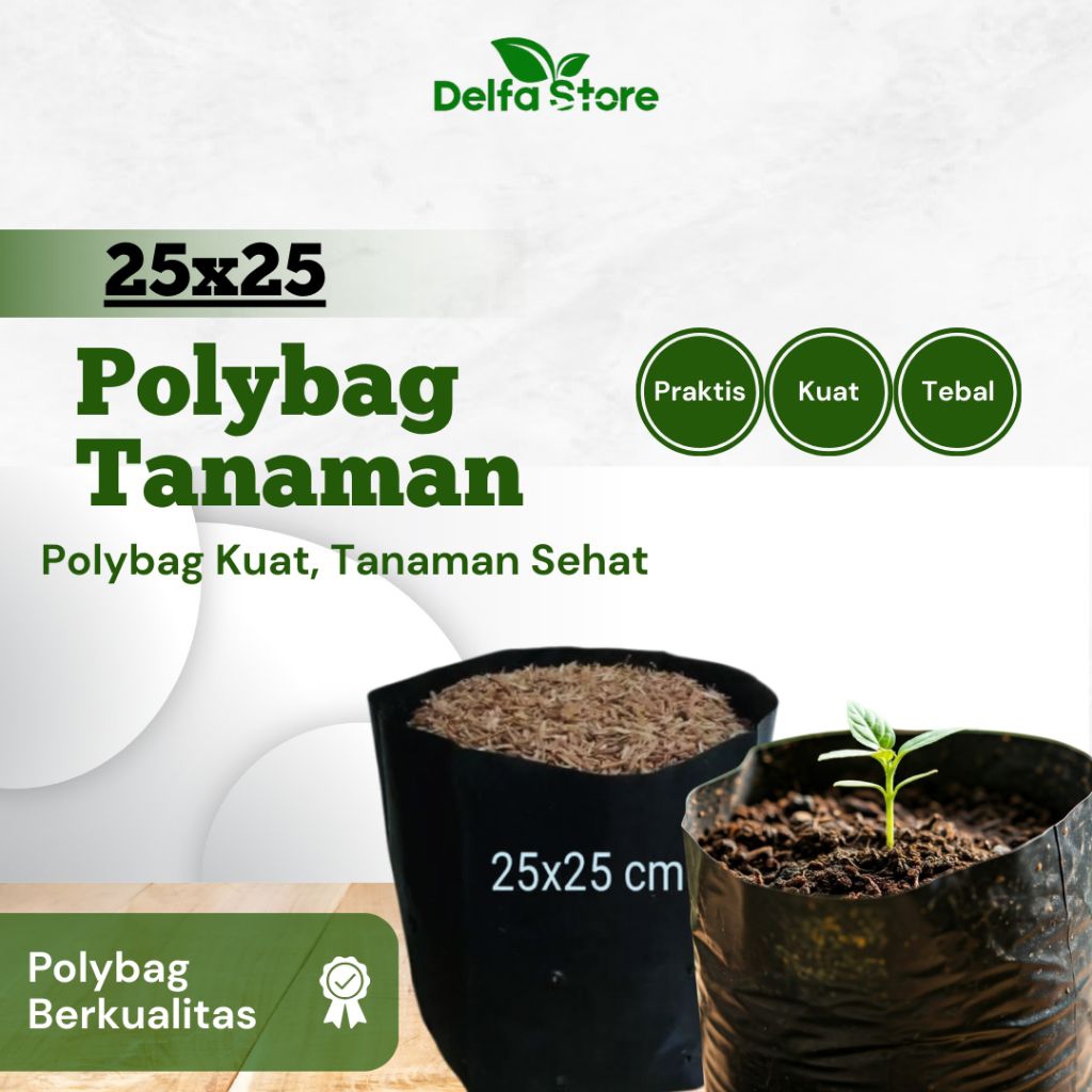 Polybag Tanaman 25x25 Cm Polibek Murah Berkualitas Media Tanam Polibag