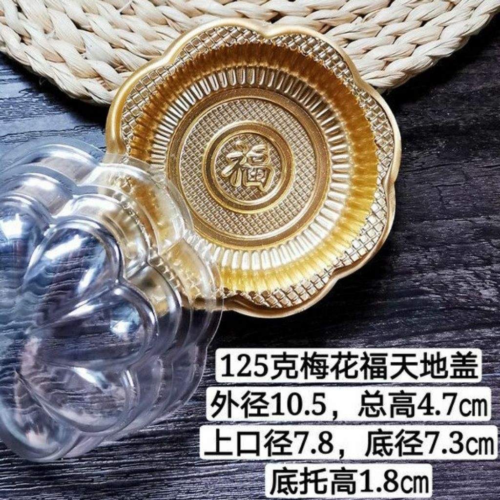 100pcs Plastik Tray Mika Bunga Tutup