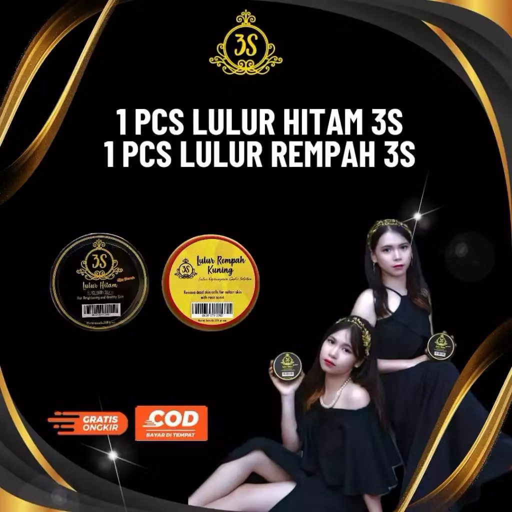 Lulur paket 3S lulur rempah 3S lulur hitam 3S