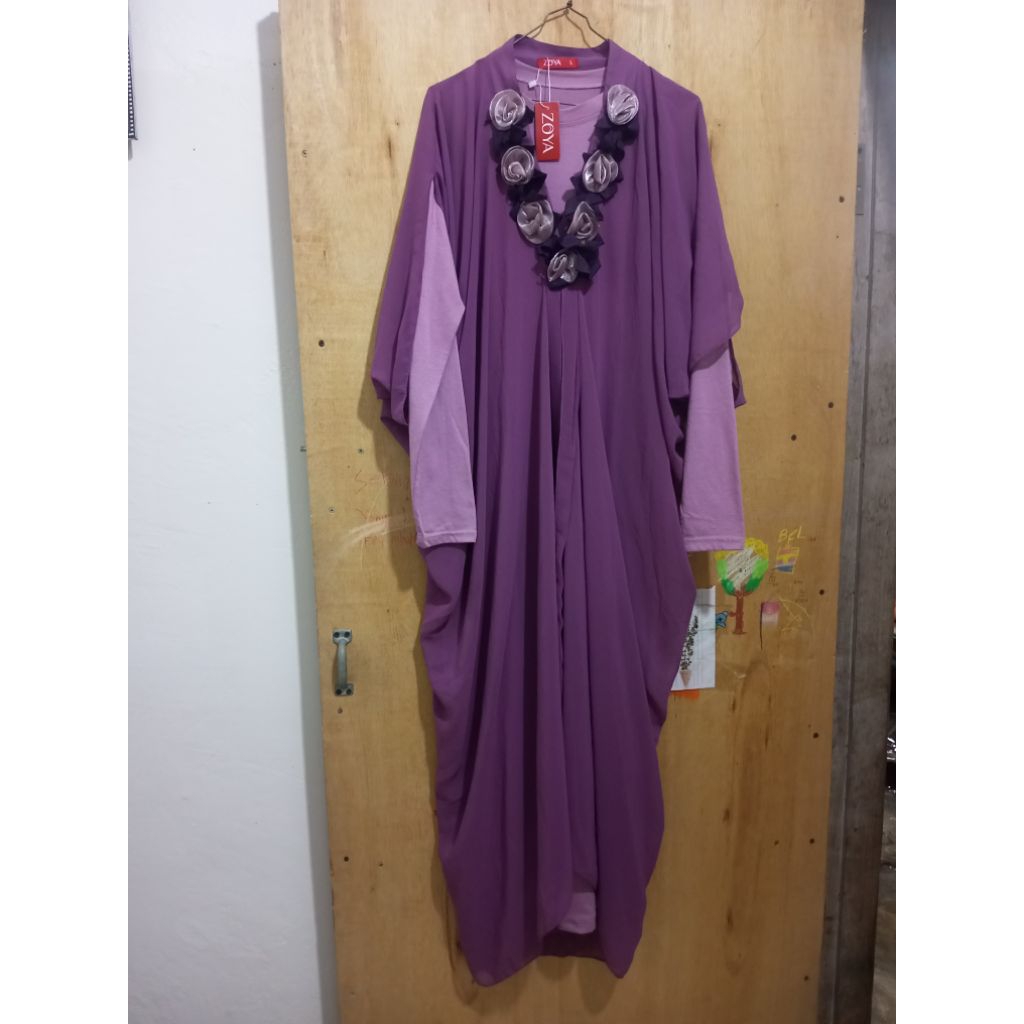 new with tag NWT bukan PL Preloved gamis kaftan zoya