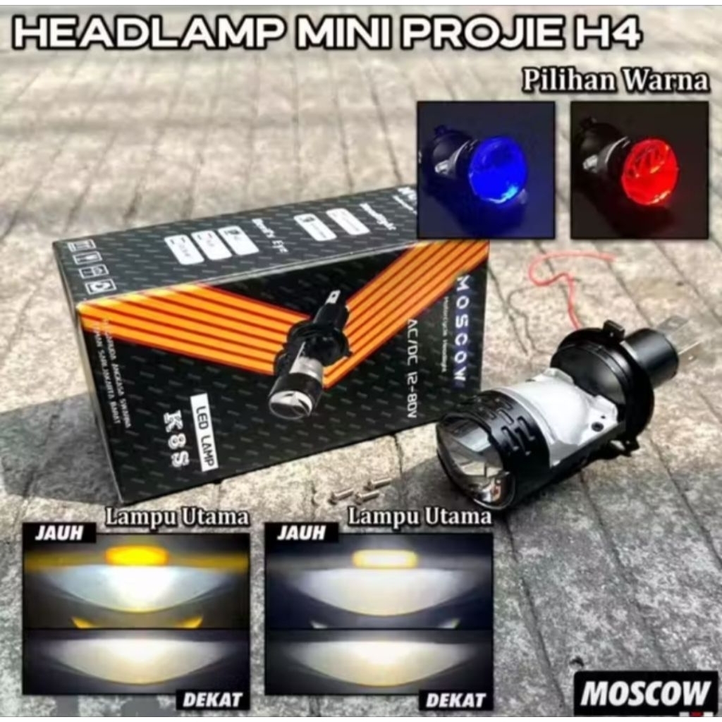 HEADLAMP mini projie mini biled H4