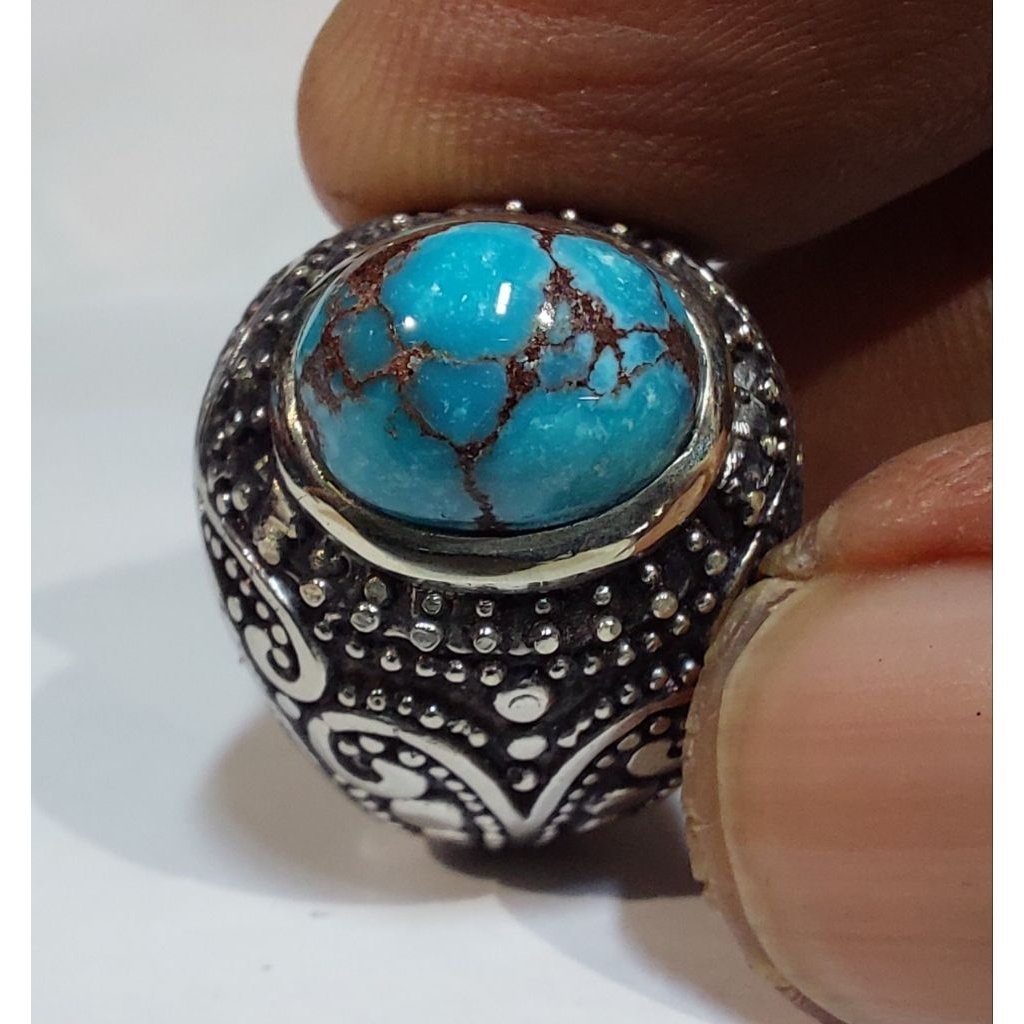 PIRUS MESIR BIRU TOSCA GRADASI EST DIM 11,5x9x9 RING 8