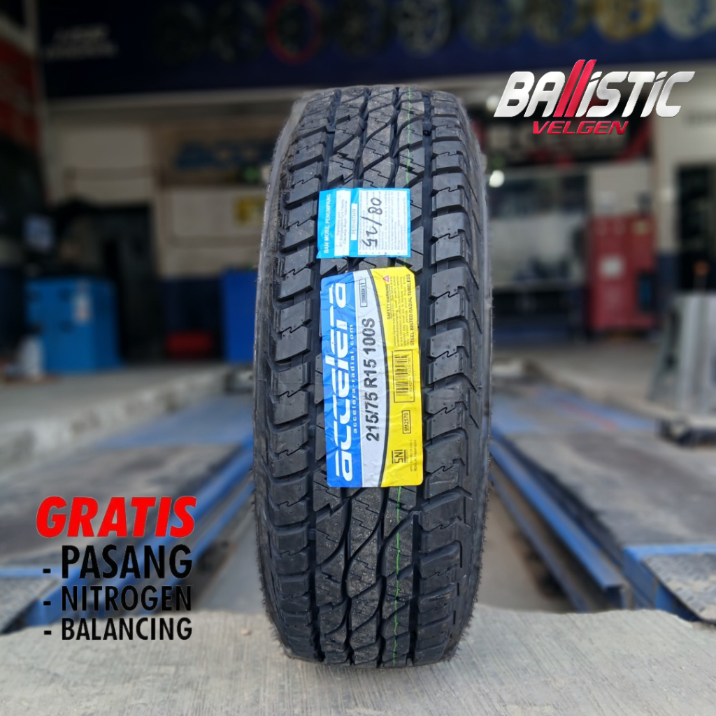 BAN MOBIL JIMNY UKURAN 215 75 R15 ACCELERA OMIKRON A/T 215/75 R15