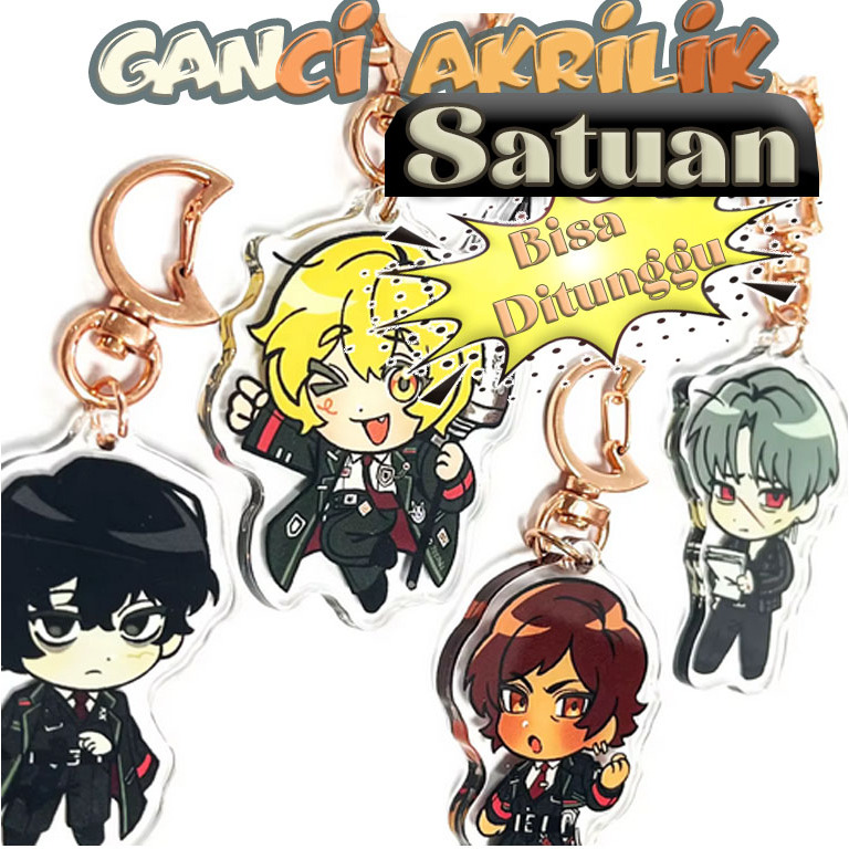Gantungan kunci akrilk desain cusstom harga murah bisa satuan desain sendiri bisa standee acrylic bu