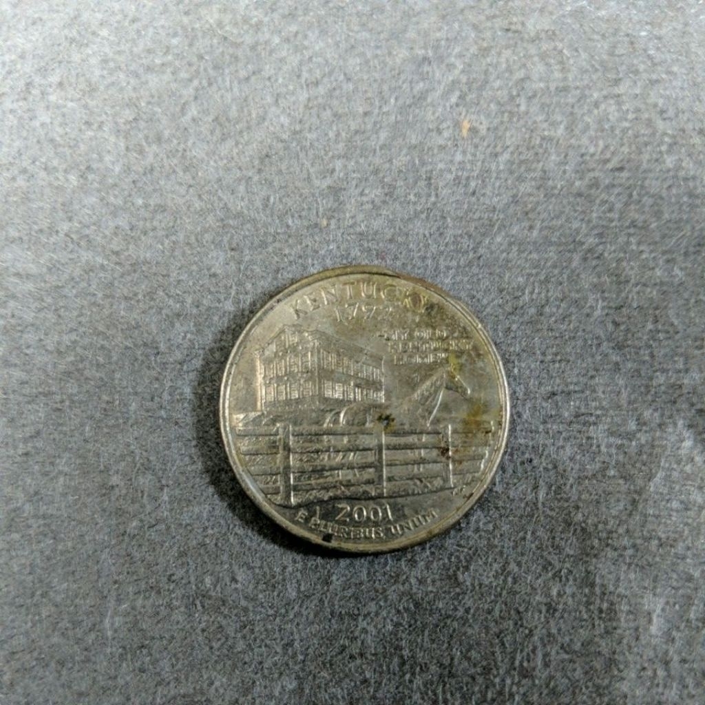 koin liberty quarter edisi 50 state Amerika Kentucky 2001