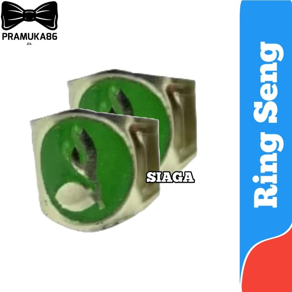 Kolong Kacu seng HIJAU / Ring Hasduk Seng SIAGA / Ring Kolong Kacu Hasduk Pramuka Bahan Seng